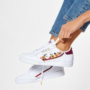 NEW Adidas Originals Continental 80 Sneakers Floral Print White Size 7